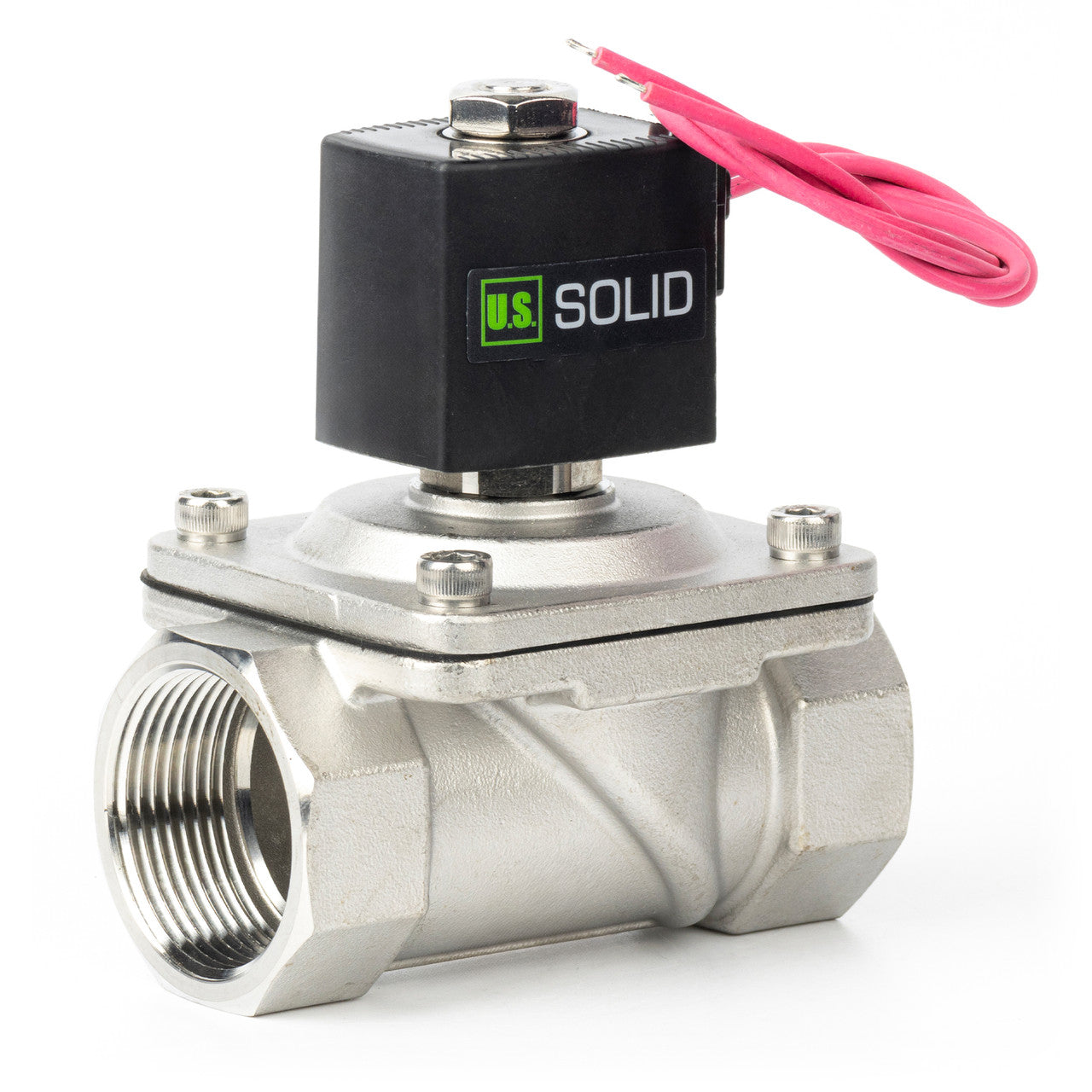 1-1/4" Solenoid Valve - Stainless Steel 12V DC Normally Closed with Viton Seal