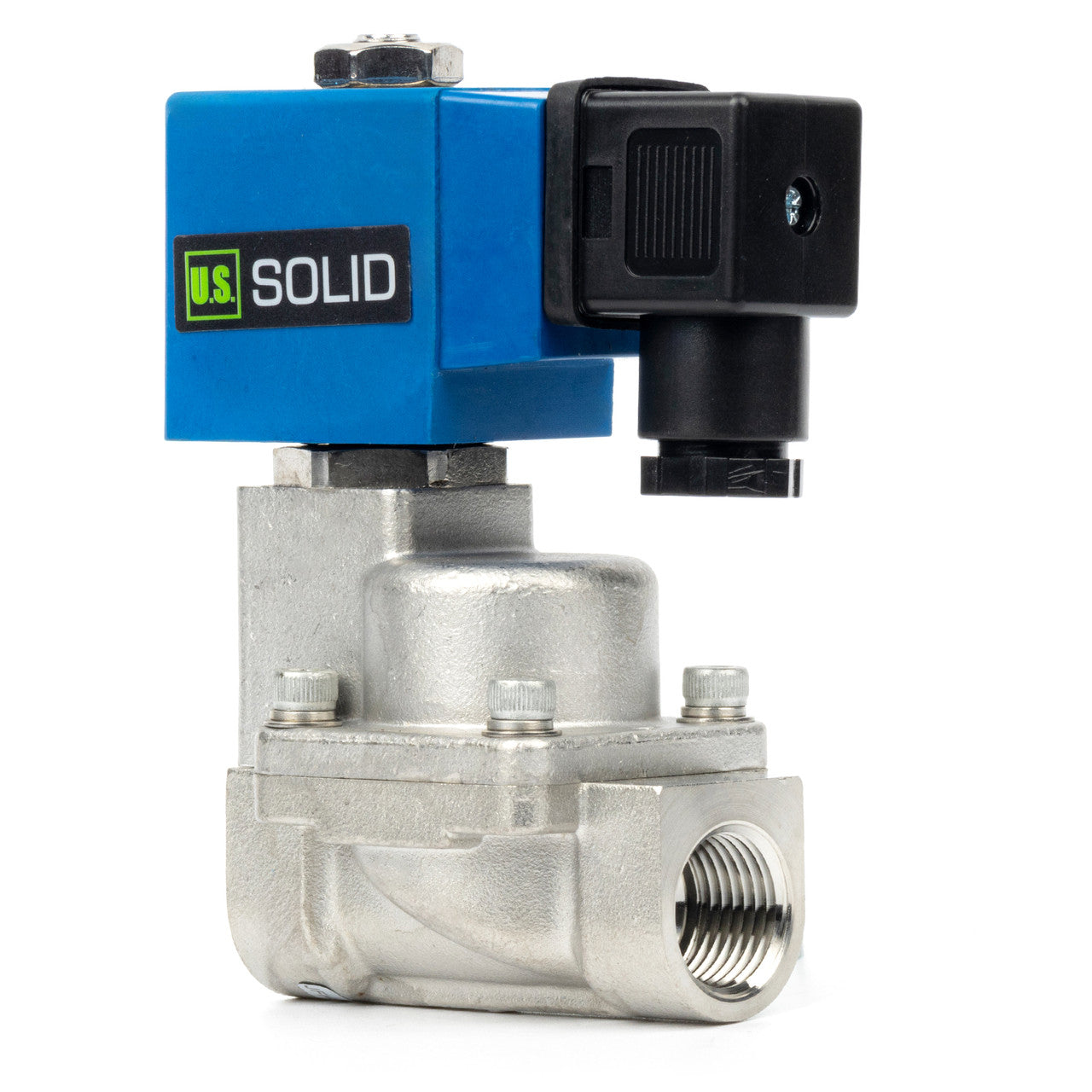 High Pressure Solenoid Valve - 1/2" Stainless Steel 100 bar, 110V AC High-Pressure High-Temperature Resistance Solenoid Valve, 248℉