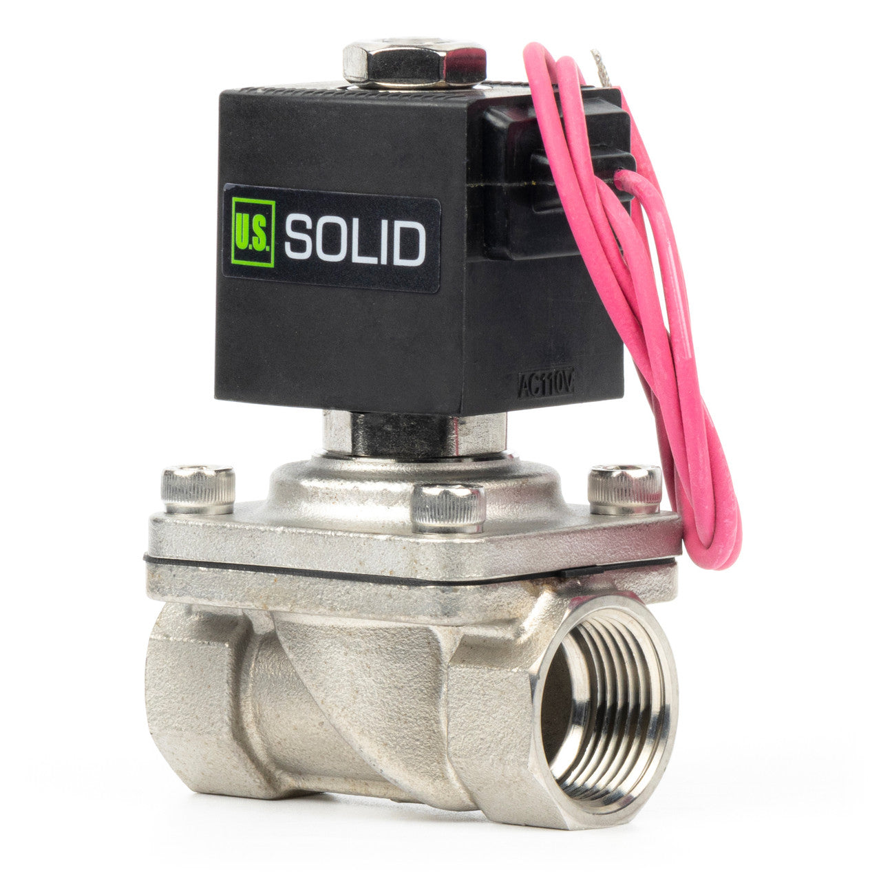 3/4" Solenoid Valve - Stainless Steel 110V AC Normally Closed with Viton Seal