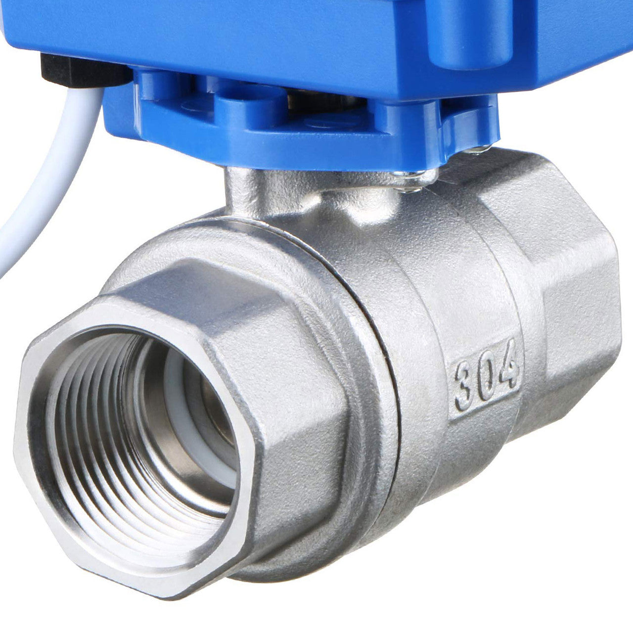 Motorized Ball Valve- 3/4" Stainless Steel Electrical Ball Valve with Manual Function, Full Port, 9-24V AC/DC and 3 Wire Setup by U.S. Solid