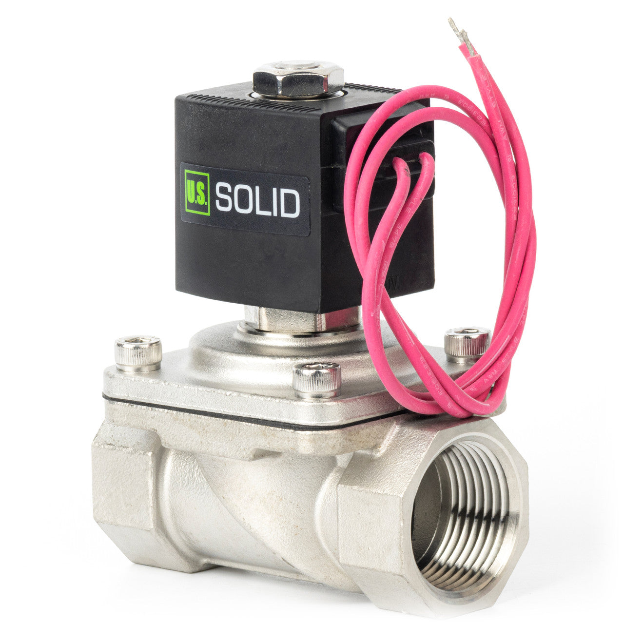 1" Solenoid Valve - Stainless Steel 110V AC Normally Closed with Viton Seal