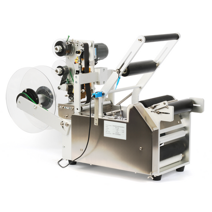 Semi-Automatic Round Bottle Labeling and Coding Machine