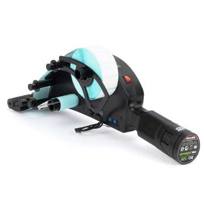 Applicatore di etichette portatile a batteria - Dispenser di etichette adesive senza fili per rotoli prestampati da 15-80 mm
