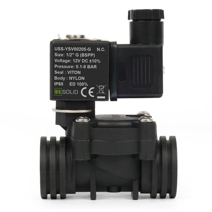 1/2인치 스테인리스 스틸 솔레노이드 밸브 - 110V/220V AC, 상시 개방형, 4.4-232 PSI, VITON 씰