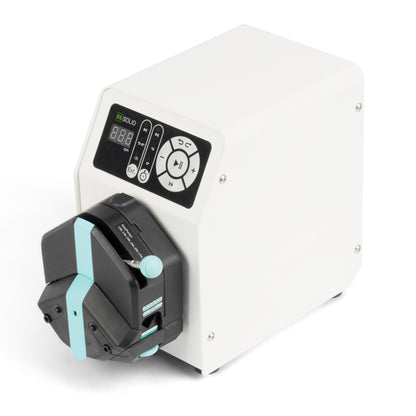 Kompakte Peristaltikpumpe mit Timer - Drehzahleinstellbarer Einkanal für 1,6 mm/2,4 mm Wandstärke (0,0053-1505/0,18-956 ml/min)