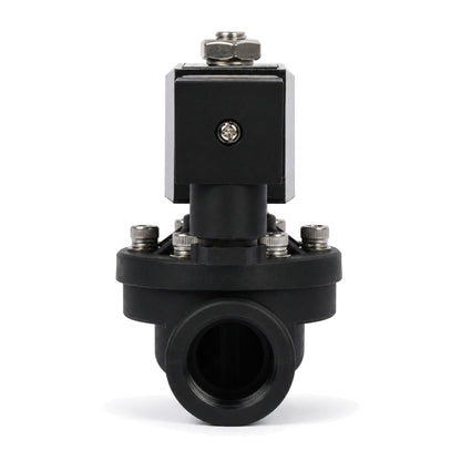 3/4" Plastic PA66 Solenoid Valve 24V DC, 0-6 Bar, Normally Open, NBR Seal for Water, Air