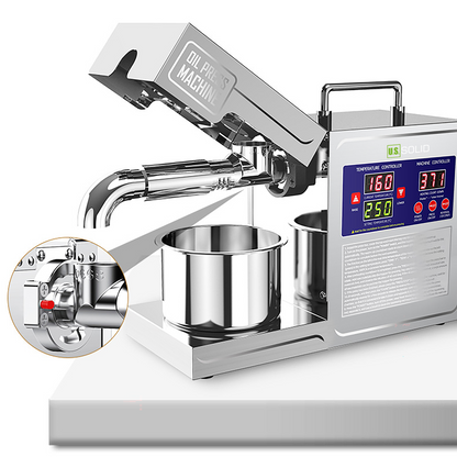Presse à huile automatique pour extraction d'huile de graines chaudes ou froides, usage domestique