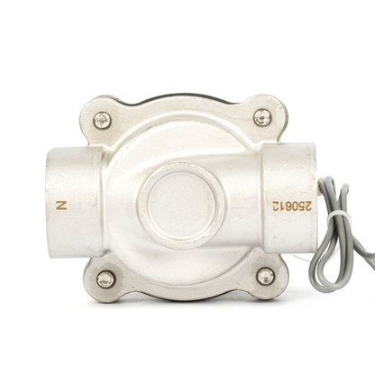 1" Stainless Steel Solenoid Valve - 24V DC Normally Closed, Viton Seal