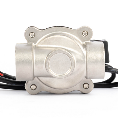 1/2" magnetventil - 24V DC elektrisk magnetventil i rustfrit stål, normalt lukket, IP68