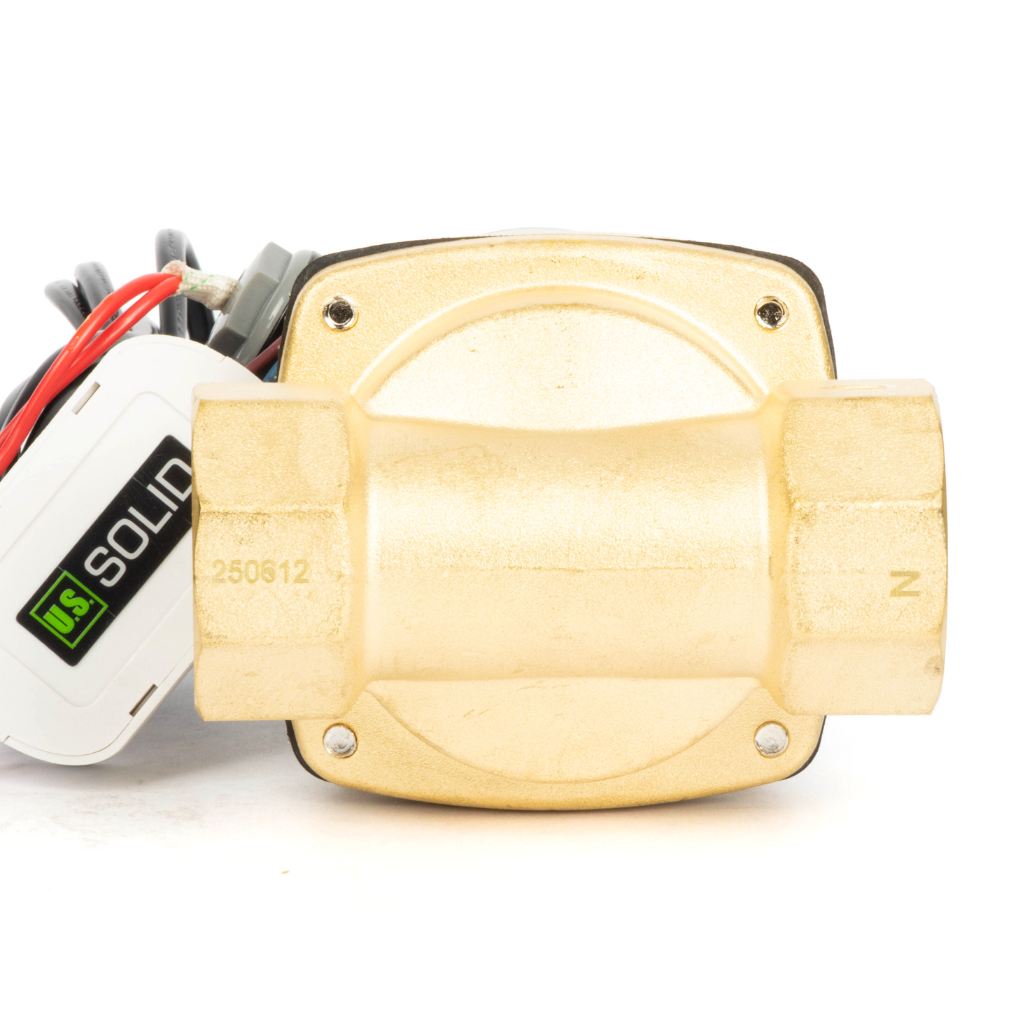 Brass Solenoid Valve 1-1/4" - 110V AC Smart Wi-Fi APP-Controlled Normally Closed