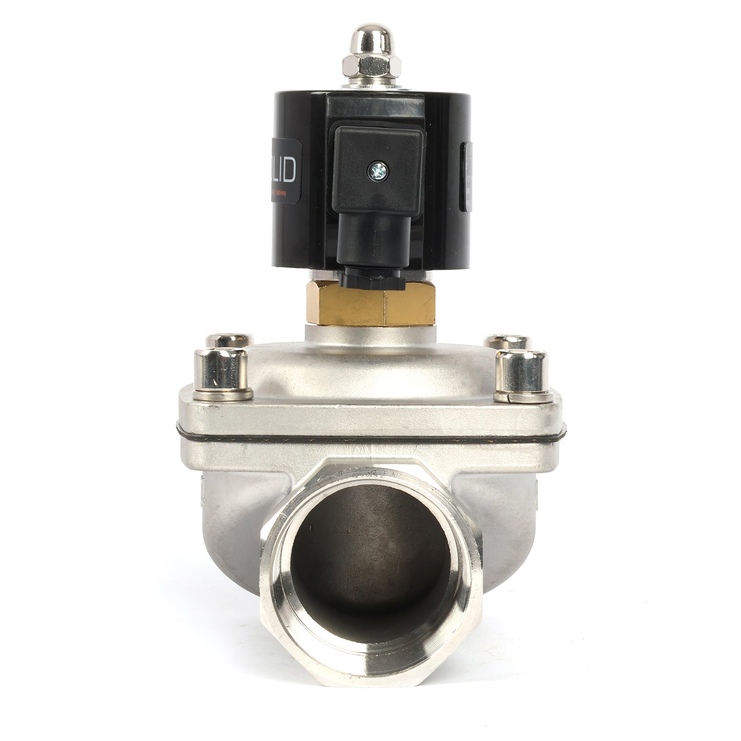 2"-Magnetventil – Elektrisches Magnetventil aus Edelstahl, 110 V Wechselstrom, normalerweise offen, Viton-Dichtung