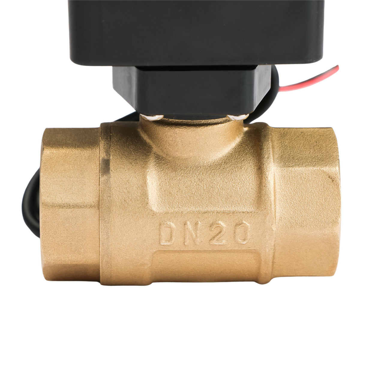 3/4" Motorized Ball Valve - Brass Electric Ball Valve with 3 Indicator Lights - 2 Wire Auto Return, Normally Open, 9-36V AC/DC by U.S. Solid