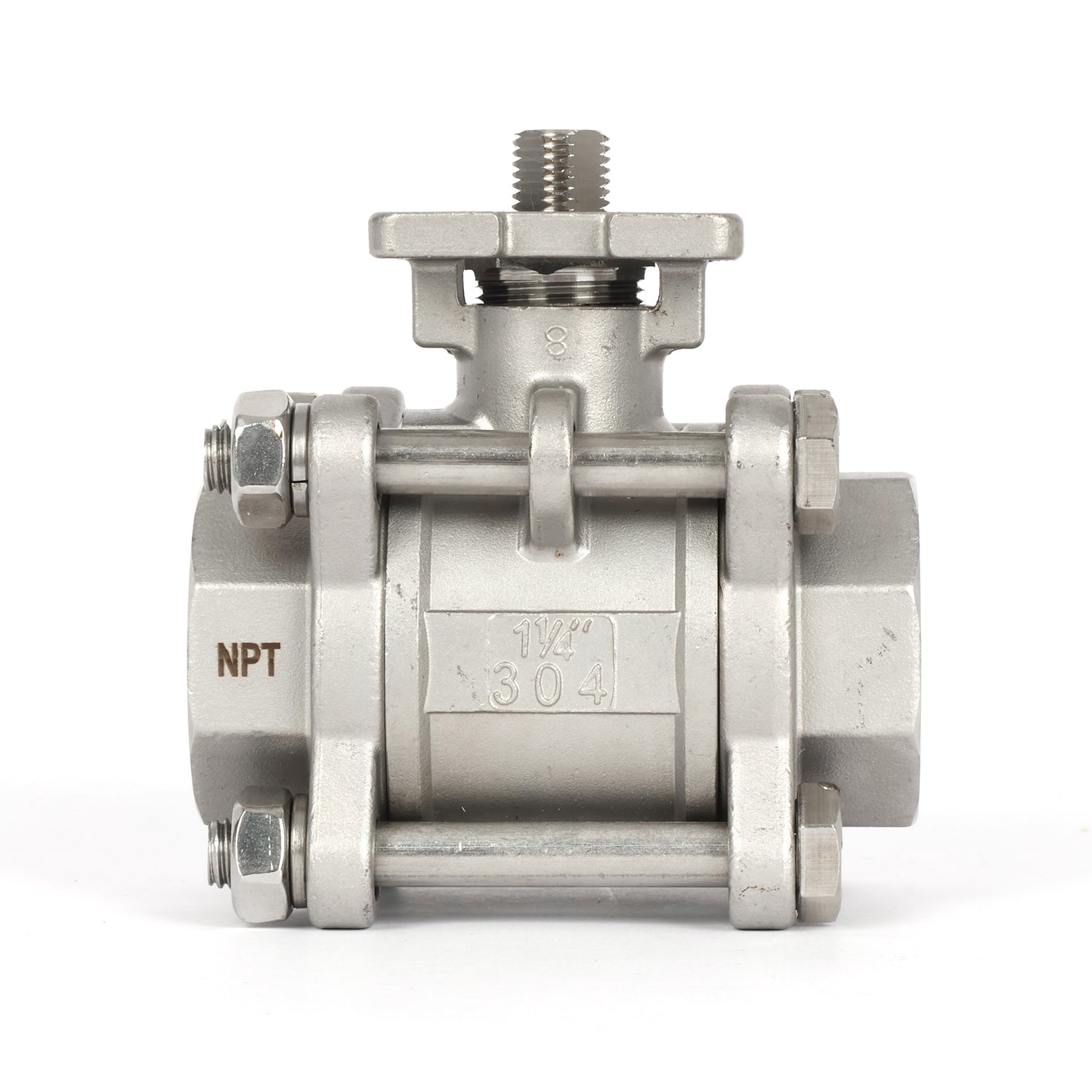 1 1/2" Electric Actuated Ball Valve, DC 24V  Heavy Duty 3-Piece Industrial Ball Valve,304SS, ON/OFF Type, Dry Contact