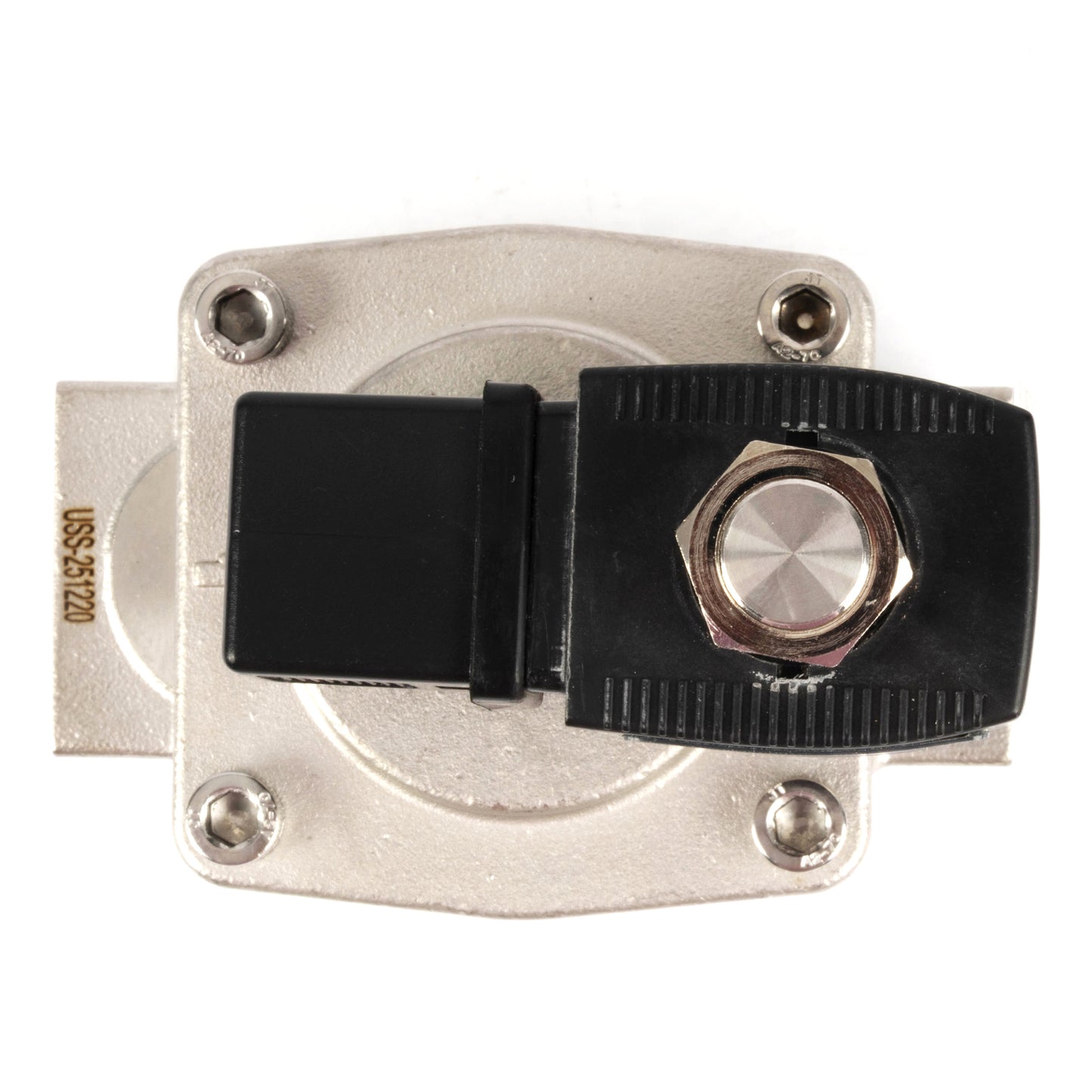 1" ruostumattomasta teräksestä valmistettu magneettiventtiili - 110V AC/220V AC, normaalisti auki, 4,4-232 PSI, VITON-tiiviste