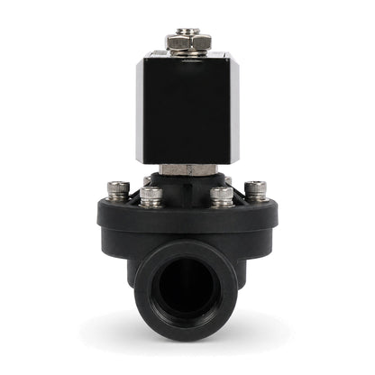 3/4" Plastic PA66 Solenoid Valve 24V DC, 0-6 Bar, Normally Open, NBR Seal for Water, Air