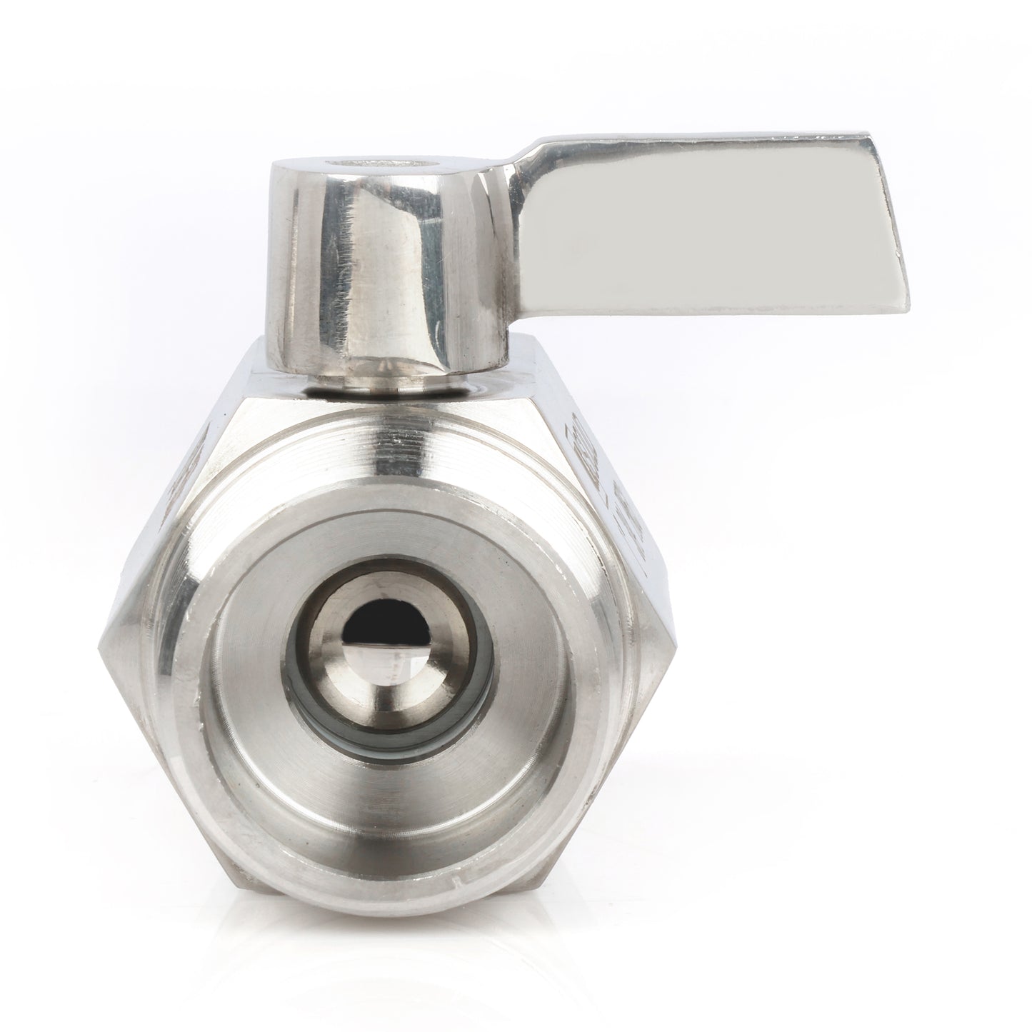 U.S. Solid 2 stk. 1/4" minikuleventil 304 rustfritt stål hunn × hann NPT gjenger