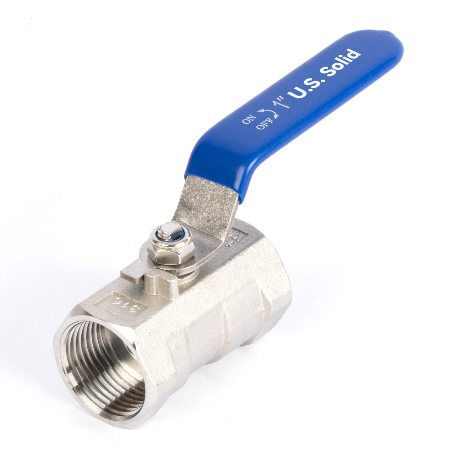 Valvola a sfera da 1/2" - Valvola a sfera femmina in acciaio inossidabile 316, passaggio completo