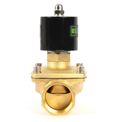 1-1/2"-Magnetventil – 110 V Wechselstrom, elektrisches Messing-Magnetventil, normalerweise offen, VITON-Dichtung