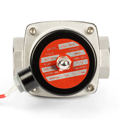 Stainless Steel Solenoid Valve 1-1/4" - 110V AC Smart Wi-Fi APP-Controlled Normally Closed