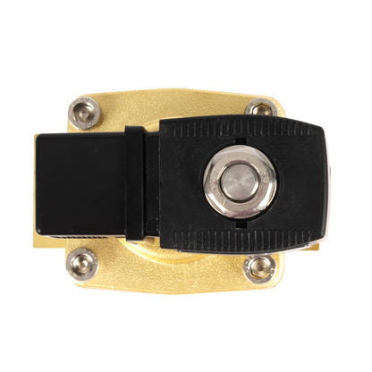 3/4" messing magneetventiel - 24V wisselstroom, normaal gesloten, 4,4-232 PSI, VITON-afdichting