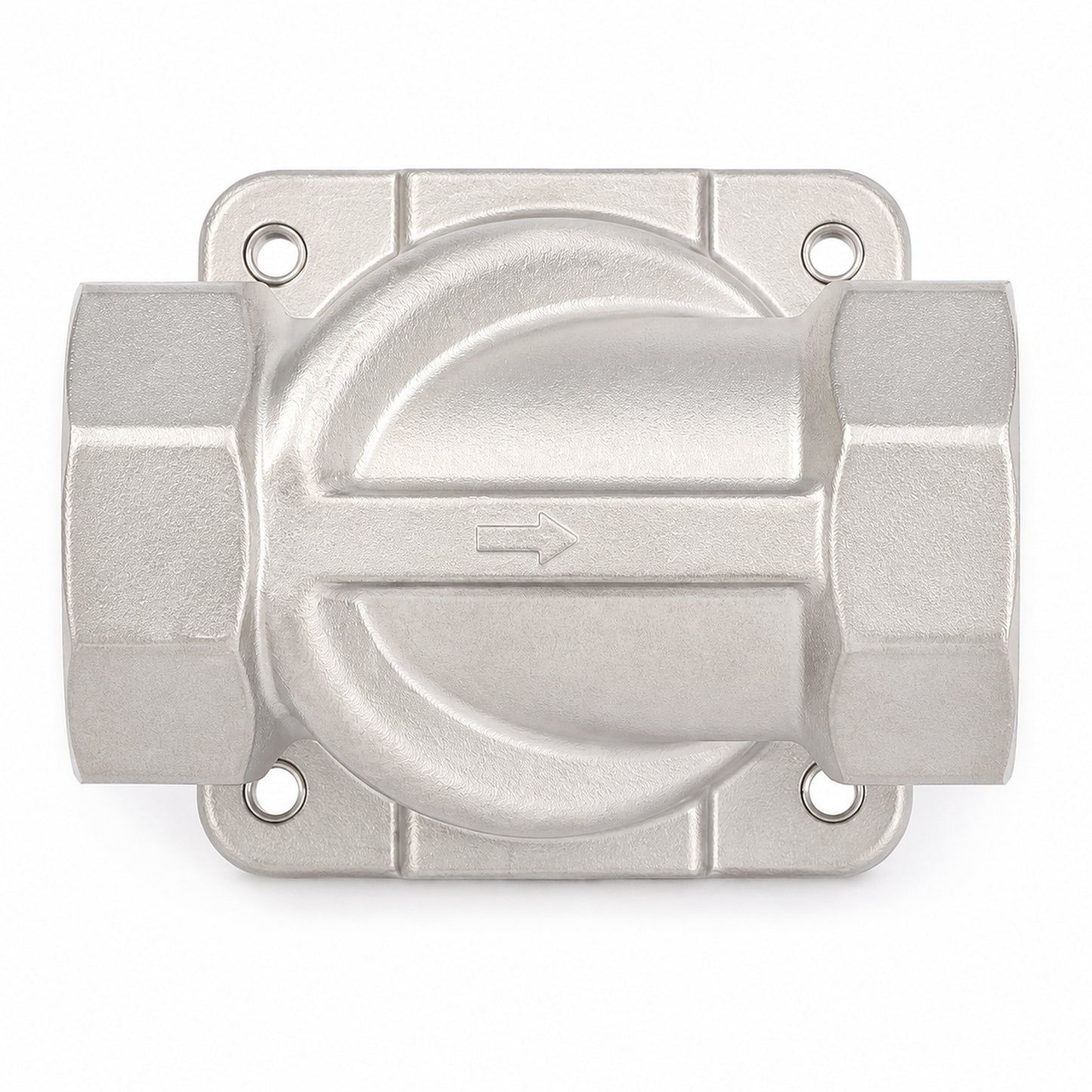 2" magnetventil - rustfritt stål 12V DC normalt lukket med Viton-tetning, koblingsbokstype