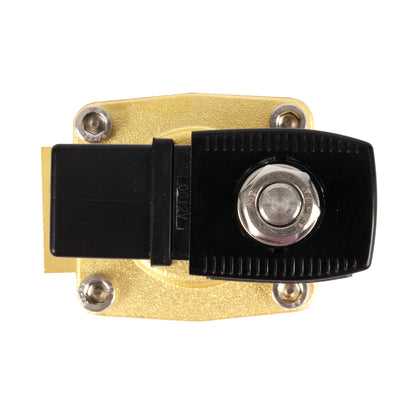 3/4" messing magneetventiel - 12V DC, normaal gesloten, 4,4-232 PSI, VITON-afdichting