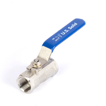 Valvola a sfera da 1/2" - Valvola a sfera femmina in acciaio inossidabile 316, passaggio completo