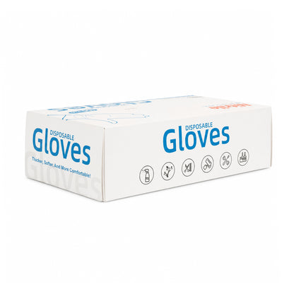 Luvas de nitrilo para exame – Sem látex, sem pó, 4g, luvas descartáveis ​​seguras para contato com alimentos para uso médico, doméstico e de limpeza.