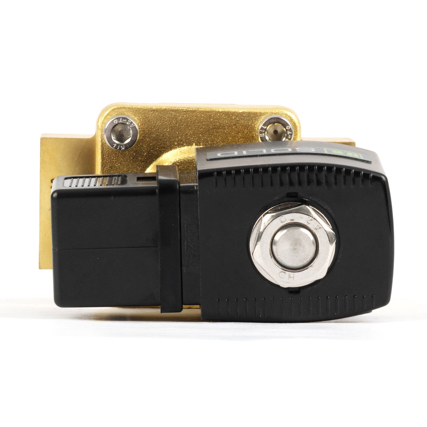 1/2" messing magnetventil - 24V DC, normalt lukket, 4,4-232 PSI, VITON pakning