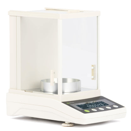 0,01 mg semi-mikro analytisk vekt - 102 g x 0,01 mg / 0,1 mg Vitenskapelig laboratoriepresisjonsvekt med automatisk kalibrering