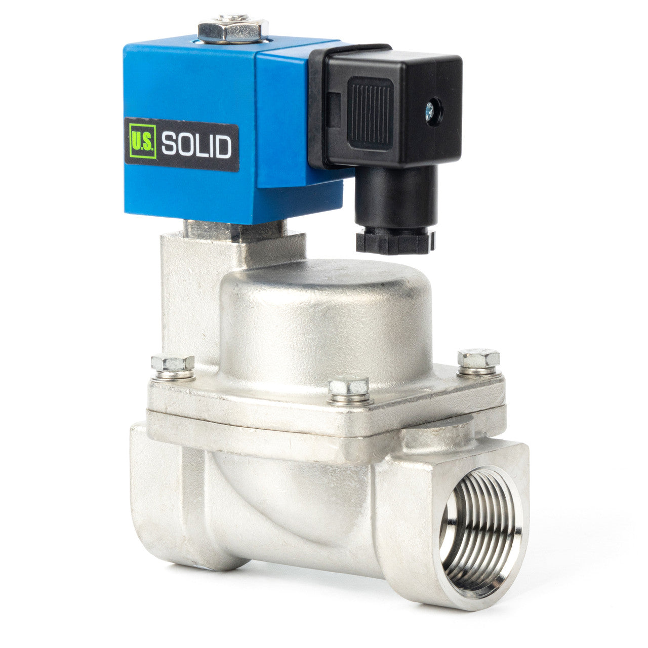 High Pressure Solenoid Valve - 1" Stainless Steel 100 bar, 110V AC High-Pressure High-Temperature Resistance Solenoid Valve, 248℉