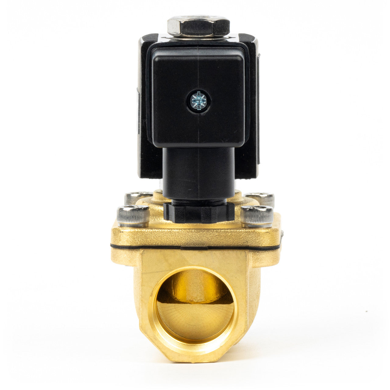 3/4" Solenoid Valve - Brass 12V DC Normally Closed with Viton Seal, Junction Box Type