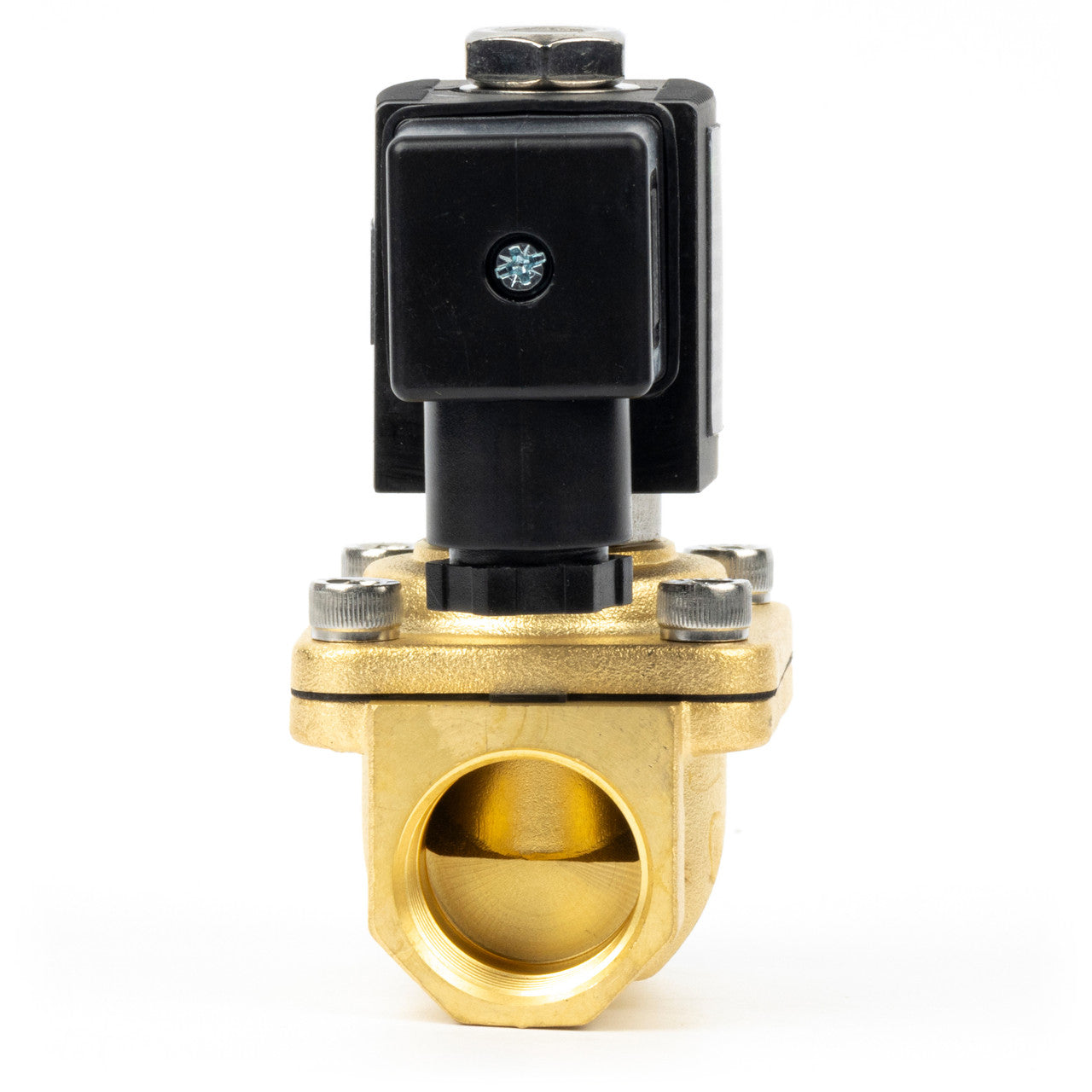 3/4" Solenoid Valve - Brass 110V AC Normally Closed with Viton Seal, Junction Box Type