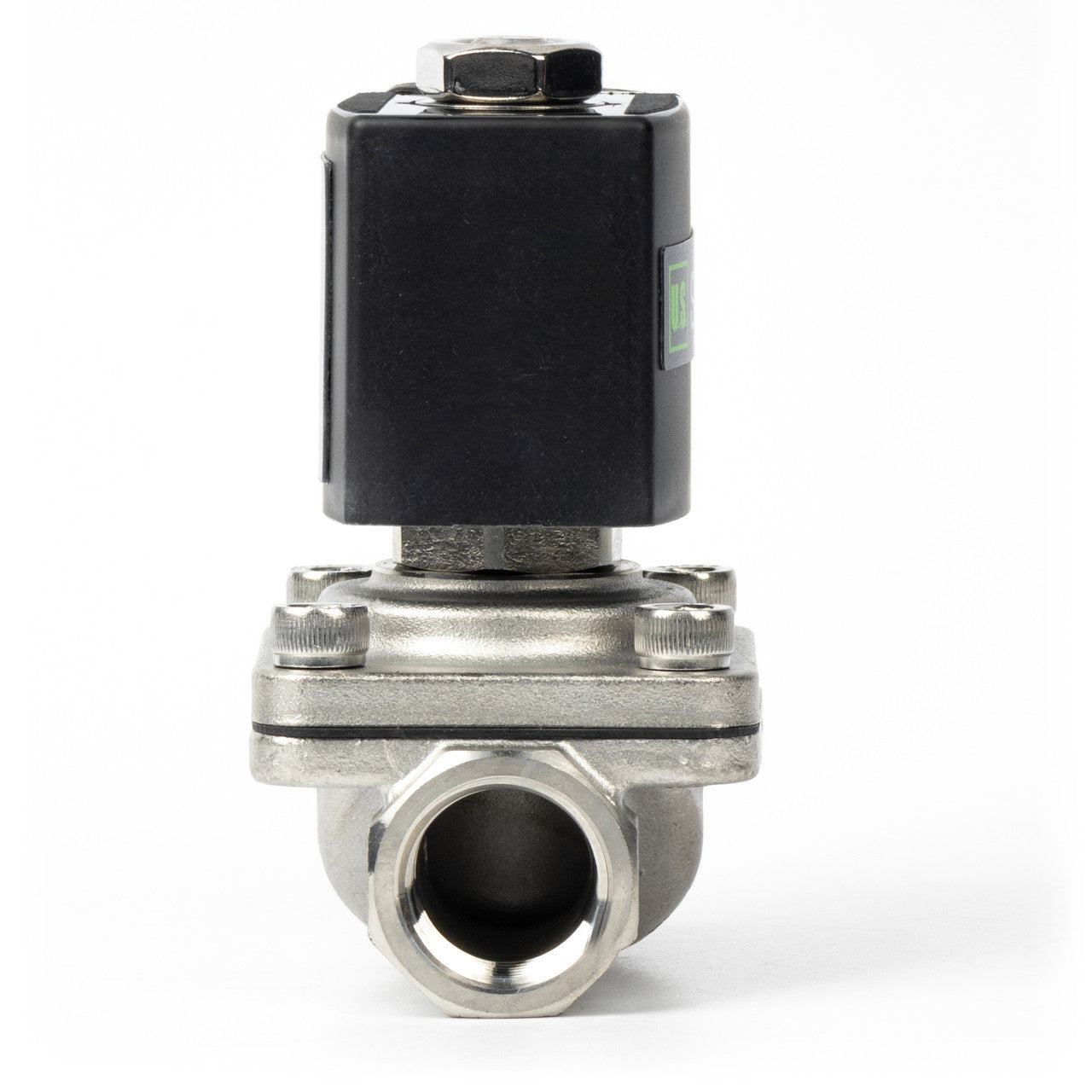 3/4" Solenoid Valve - Stainless Steel 12V DC Normally Closed with Viton Seal, Junction Box Type