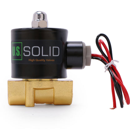 Válvula solenoide sólida estadounidense: válvula solenoide de aleación de zinc de 1/4", 24 V CA, sello NBR