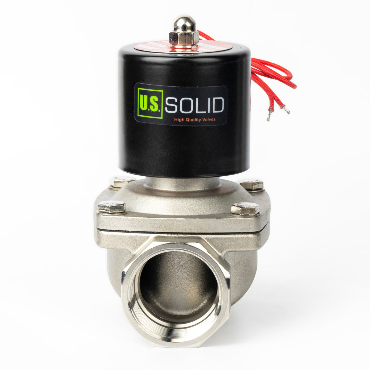 Válvula Solenoide U.S. Solid 1" | 220V AC, Normalmente Cerrada, Para Agua/aceite, Aleación De Zinc