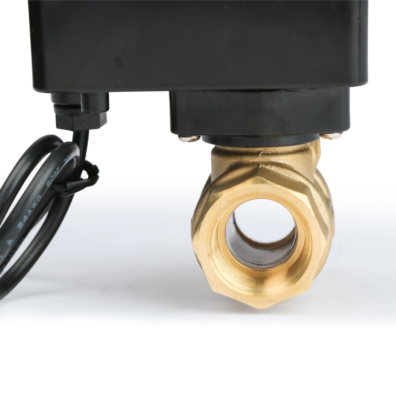 U.S. Solid Gemotoriseerde Kogelkraan 1/2” – Messing, Normaal Gesloten, 9-36V, Met Auto-return En Status-LEDs