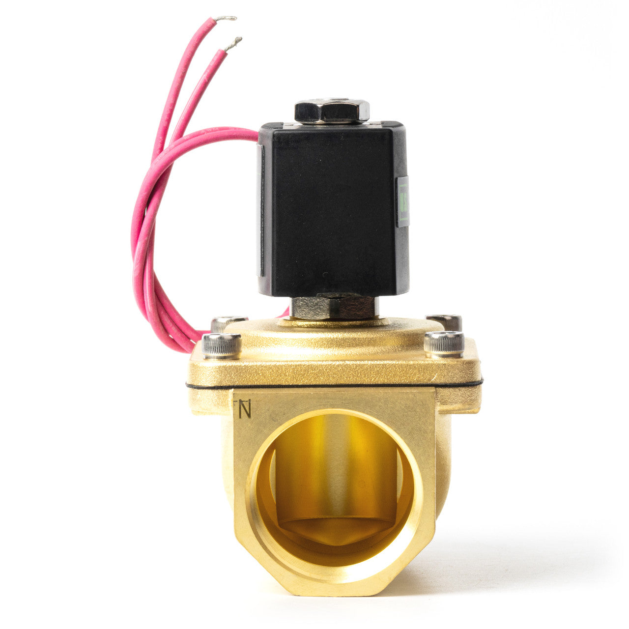 1-1/4" Solenoid Valve - Brass 110V AC Normally Closed with Viton Seal