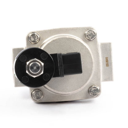 Électrovanne haute température - Acier inoxydable 1-1/4", 725 PSI, 24 V CC, 150 °C (302 °F), normalement fermée, joint VITON