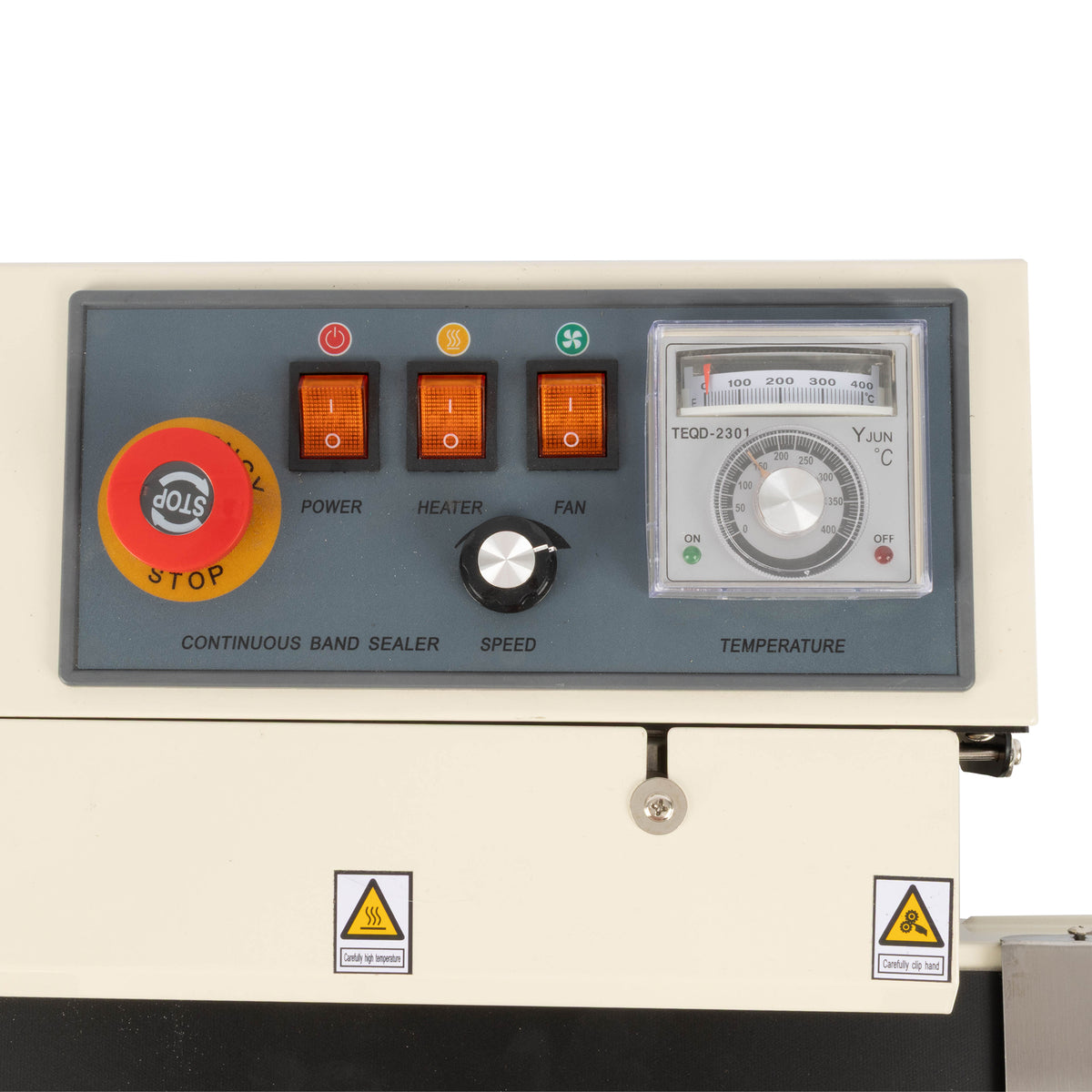 Horizontal Continuous Bag Band Sealer Extra Wide 0.98" Sealing Machine