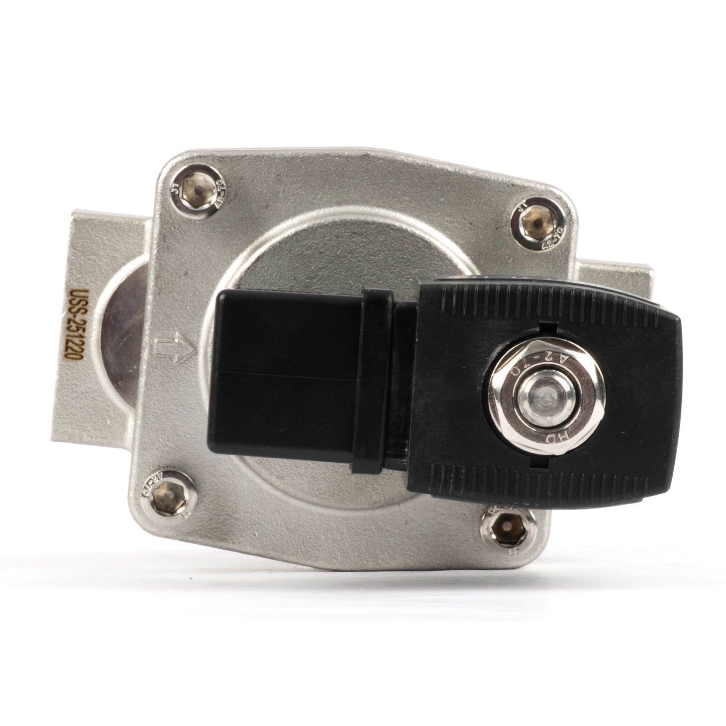 1" magnetventil i rustfrit stål - 24V AC, normalt lukket, 4,4-232 PSI, VITON-tætning