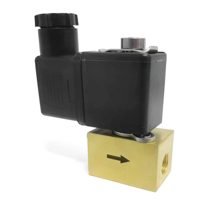 Direct Acting Proportional Solenoid Valve - 1/8" Brass, High Pressure Differential, 24V DC, Normally Closed, VITON Seal
