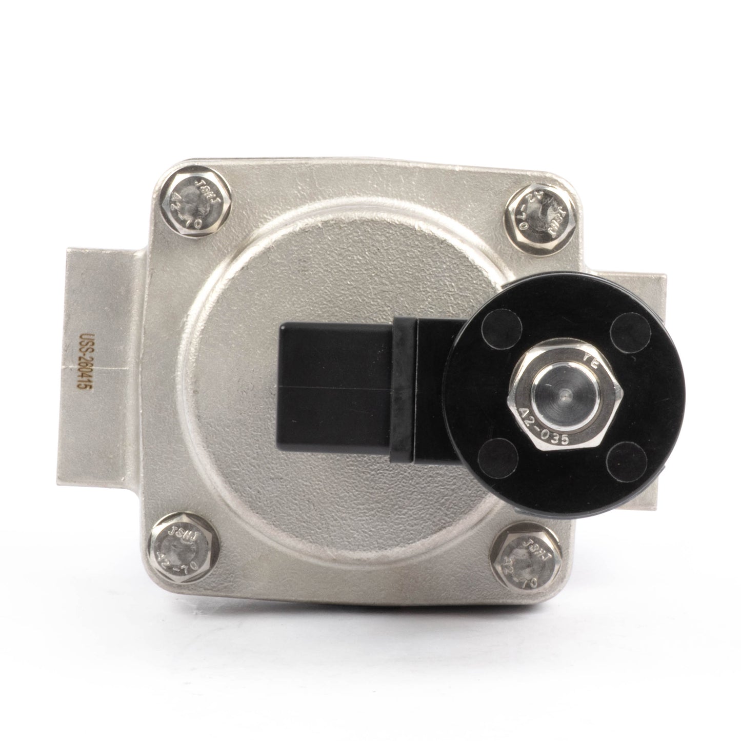 Högtemperaturmagnetventil - 1-1/4" rostfritt stål, 725 PSI, 110V/220V AC, 302°F (150°C), normalt stängd, VITON-tätning