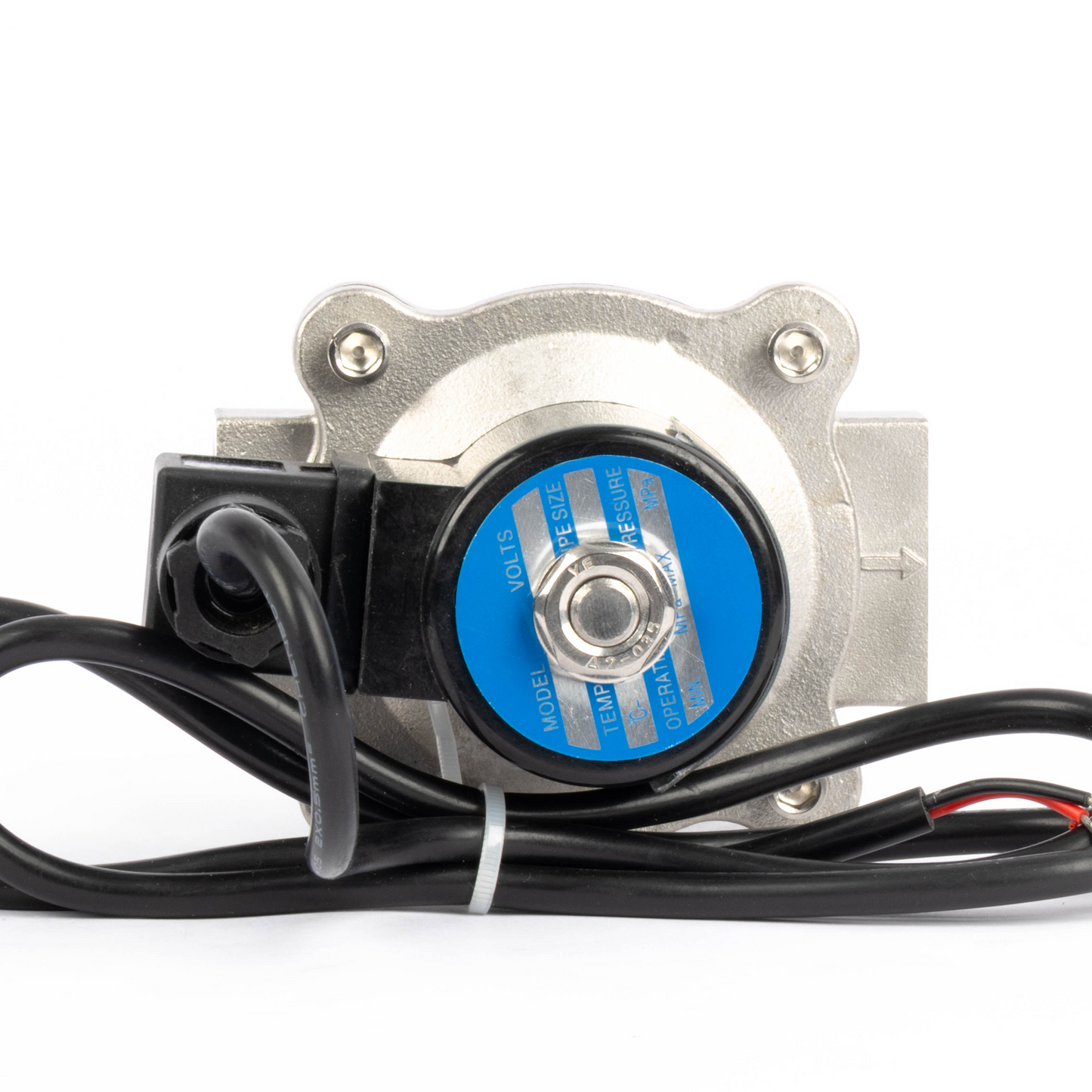 1/2" magnetventil - 24V DC elektrisk magnetventil i rustfrit stål, normalt lukket, IP68