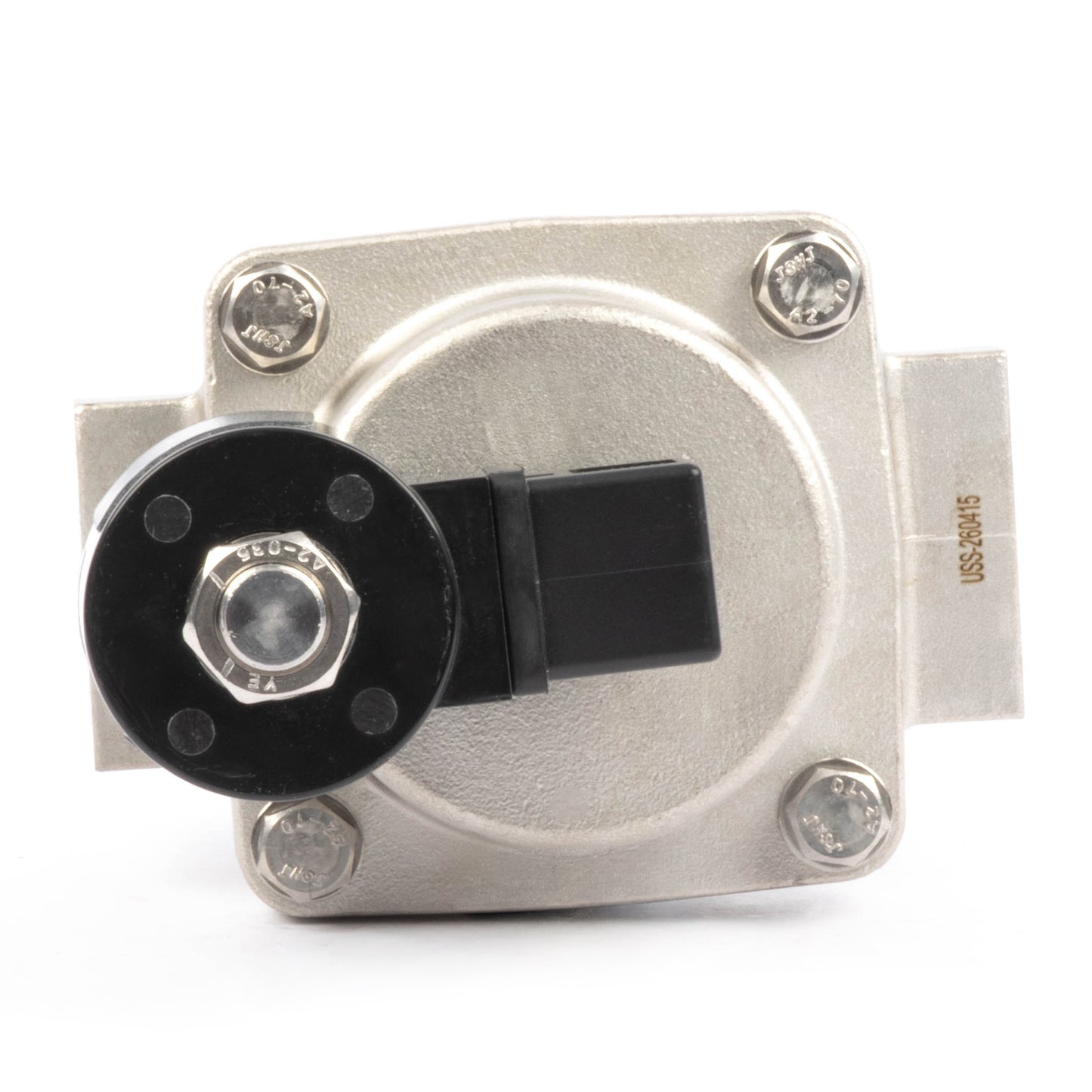 Électrovanne haute température - Acier inoxydable 1-1/4", 725 PSI, 12 V CC, 150 °C (302 °F), normalement fermée, joint VITON
