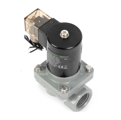 Korozyona Dayanıklı Solenoid Vana - 3/4" CPVC, 12V DC, Normalde Kapalı, VITON Conta