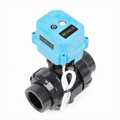 1-1/2" proporsjonal motorisert kuleventil, UPVC modulerende strømningskontrollventil, 4-20mA inngang/tilbakemelding, DC 12-24V, 6-leder, IP67 full port for HVAC-automatisering