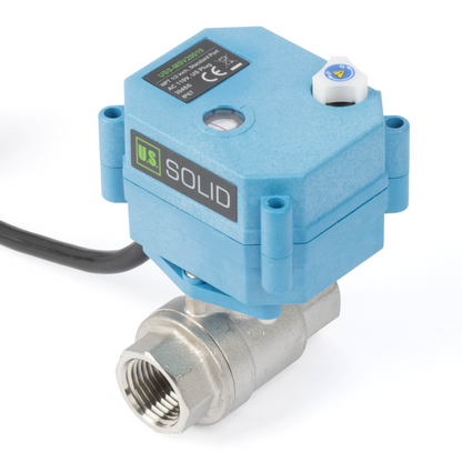 Vanne à boisseau sphérique motorisée en laiton 1/2" - Vanne à boisseau sphérique électrique 110 V CA, retour automatique, normalement fermée