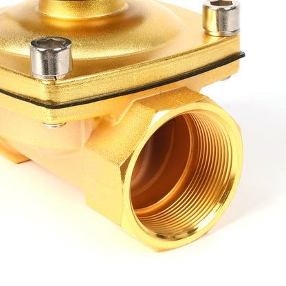 2" Zinc-Alloy Solenoid Valve - 110V AC , NBR Seal, Normally Closed