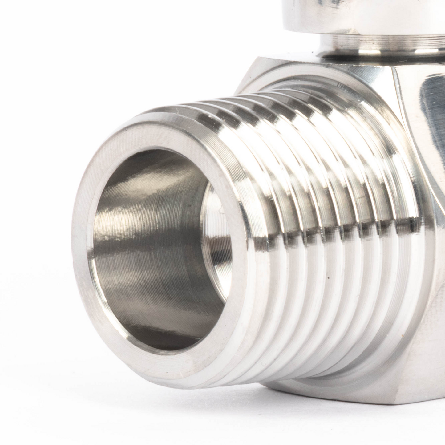 1/2" minikugleventil 304 rustfrit stål hun × han NPT gevind 2 stk.
